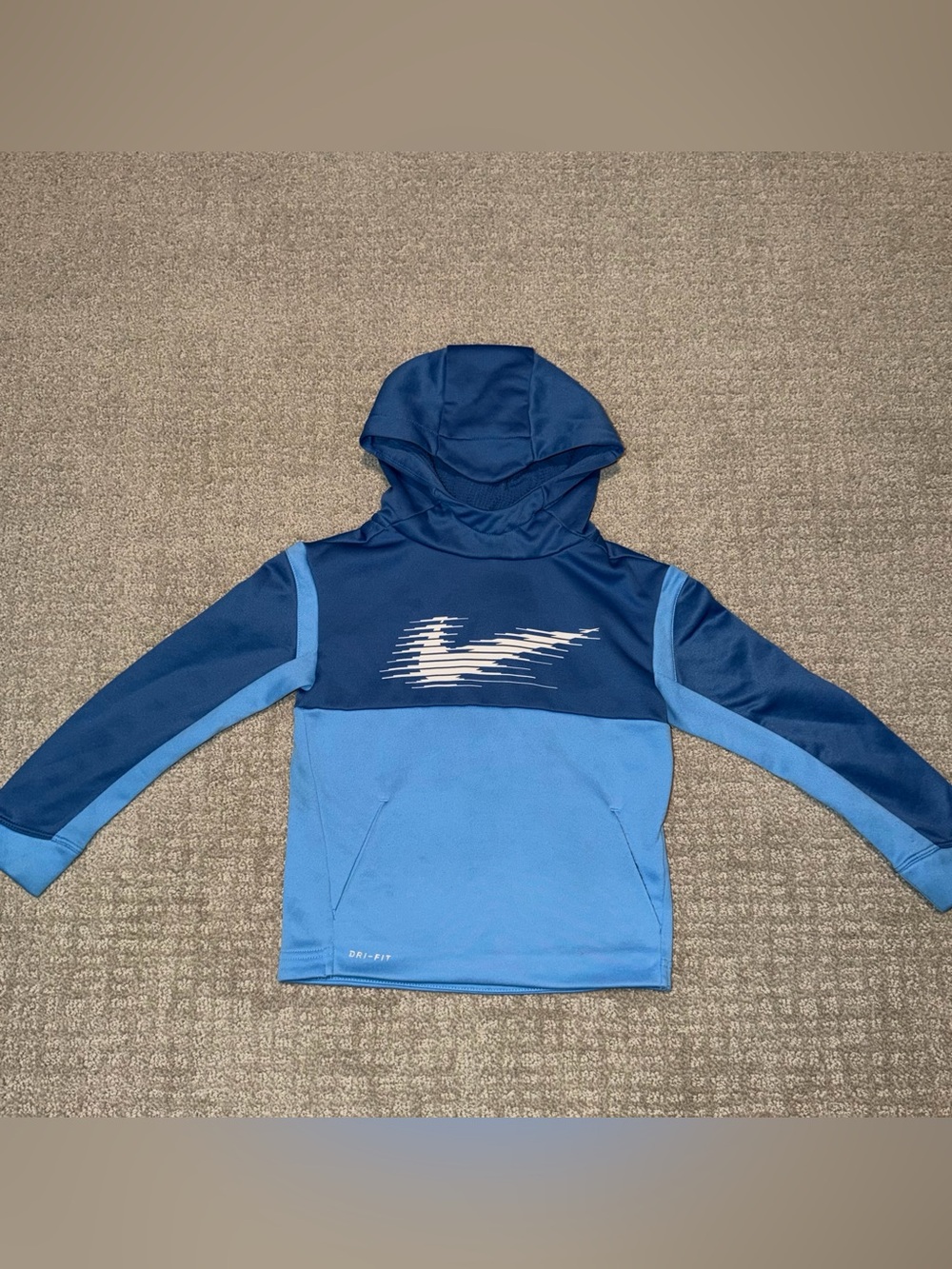 Kids Nike Dri-Fit Blue Pullover Sweatshirt Hoodie Size 4T